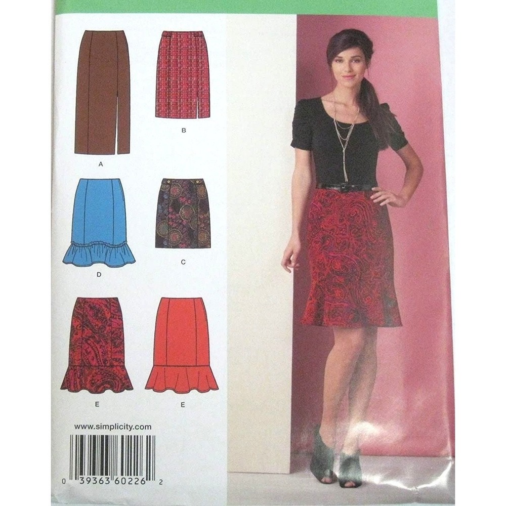 Simplicity Sewing Pattern 0226 Skirts Misses Size 6-14‎